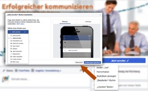 „Call to Action“-Button Facebook