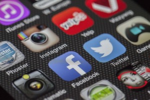 Social Media Logos und Buttons