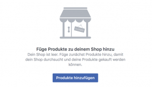 Facebook-Shop Produkte hinzufügen