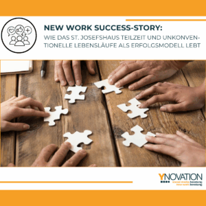 Sechs Hände mit Puzzleteilen setzen das Puzle auf einem Tisch zusammen.